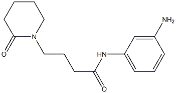 N-(3-aminophenyl)-4-(2-oxopiperidin-1-yl)butanamide 结构式