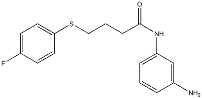 N-(3-aminophenyl)-4-[(4-fluorophenyl)sulfanyl]butanamide 结构式