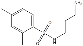 N-(3-aminopropyl)-2,4-dimethylbenzene-1-sulfonamide 结构式
