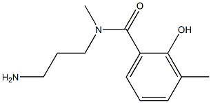 N-(3-aminopropyl)-2-hydroxy-N,3-dimethylbenzamide 结构式