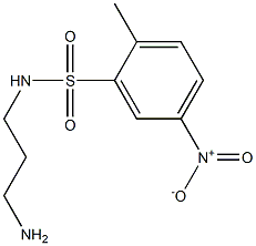 N-(3-aminopropyl)-2-methyl-5-nitrobenzene-1-sulfonamide 结构式