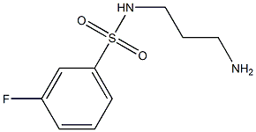 N-(3-aminopropyl)-3-fluorobenzenesulfonamide 结构式