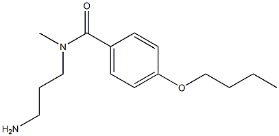 N-(3-aminopropyl)-4-butoxy-N-methylbenzamide 结构式