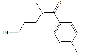 N-(3-aminopropyl)-4-ethyl-N-methylbenzamide 结构式