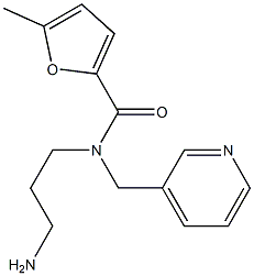N-(3-aminopropyl)-5-methyl-N-(pyridin-3-ylmethyl)furan-2-carboxamide 结构式