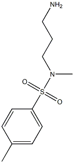 N-(3-aminopropyl)-N,4-dimethylbenzene-1-sulfonamide 结构式