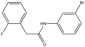 N-(3-bromophenyl)-2-(2-fluorophenyl)acetamide 结构式