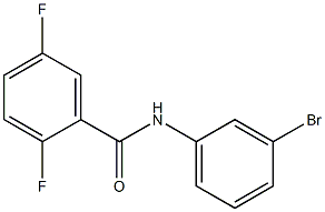 N-(3-溴苯基)-2,5-二氟苯甲酰胺 结构式