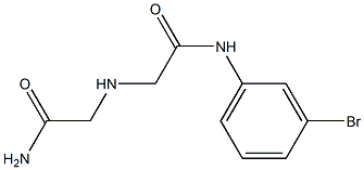 N-(3-bromophenyl)-2-[(carbamoylmethyl)amino]acetamide 结构式