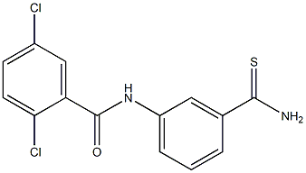 N-(3-carbamothioylphenyl)-2,5-dichlorobenzamide 结构式