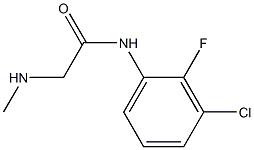 N-(3-chloro-2-fluorophenyl)-2-(methylamino)acetamide 结构式