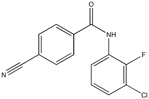 N-(3-chloro-2-fluorophenyl)-4-cyanobenzamide 结构式