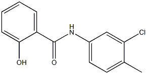 N-(3-chloro-4-methylphenyl)-2-hydroxybenzamide 结构式