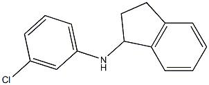 N-(3-chlorophenyl)-2,3-dihydro-1H-inden-1-amine 结构式