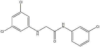 N-(3-chlorophenyl)-2-[(3,5-dichlorophenyl)amino]acetamide 结构式