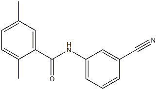 N-(3-cyanophenyl)-2,5-dimethylbenzamide 结构式