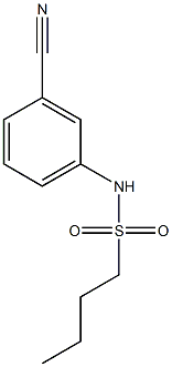 N-(3-cyanophenyl)butane-1-sulfonamide 结构式