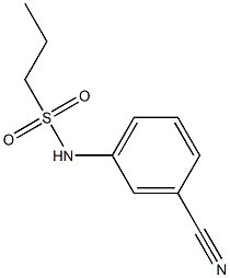 N-(3-cyanophenyl)propane-1-sulfonamide 结构式