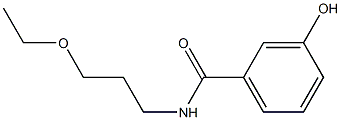 N-(3-ethoxypropyl)-3-hydroxybenzamide 结构式