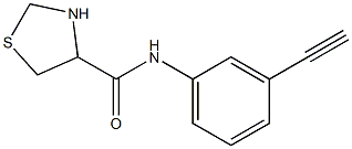 N-(3-ethynylphenyl)-1,3-thiazolidine-4-carboxamide 结构式