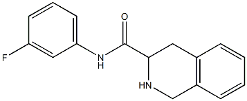 N-(3-fluorophenyl)-1,2,3,4-tetrahydroisoquinoline-3-carboxamide 结构式