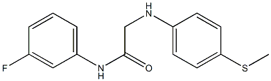 N-(3-fluorophenyl)-2-{[4-(methylsulfanyl)phenyl]amino}acetamide 结构式
