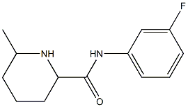 N-(3-fluorophenyl)-6-methylpiperidine-2-carboxamide 结构式