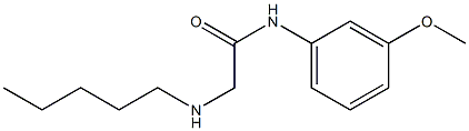N-(3-methoxyphenyl)-2-(pentylamino)acetamide 结构式