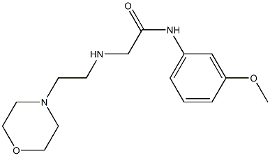 N-(3-methoxyphenyl)-2-{[2-(morpholin-4-yl)ethyl]amino}acetamide 结构式