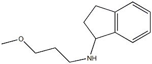 N-(3-methoxypropyl)-2,3-dihydro-1H-inden-1-amine 结构式
