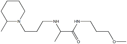 N-(3-methoxypropyl)-2-{[3-(2-methylpiperidin-1-yl)propyl]amino}propanamide 结构式