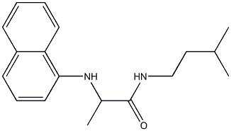 N-(3-methylbutyl)-2-(naphthalen-1-ylamino)propanamide 结构式