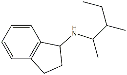 N-(3-methylpentan-2-yl)-2,3-dihydro-1H-inden-1-amine 结构式