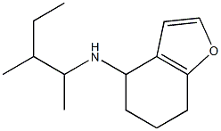 N-(3-methylpentan-2-yl)-4,5,6,7-tetrahydro-1-benzofuran-4-amine 结构式