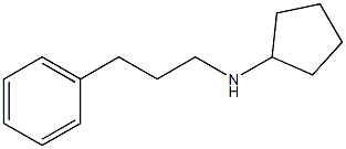 N-(3-phenylpropyl)cyclopentanamine 结构式