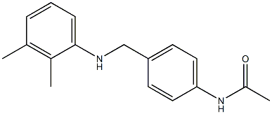 N-(4-{[(2,3-dimethylphenyl)amino]methyl}phenyl)acetamide 结构式