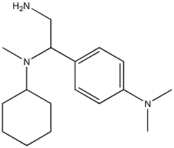 N-(4-{2-amino-1-[cyclohexyl(methyl)amino]ethyl}phenyl)-N,N-dimethylamine 结构式