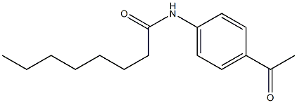 N-(4-acetylphenyl)octanamide 结构式