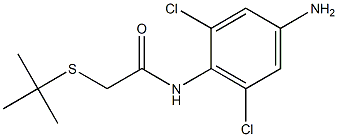 N-(4-amino-2,6-dichlorophenyl)-2-(tert-butylsulfanyl)acetamide 结构式