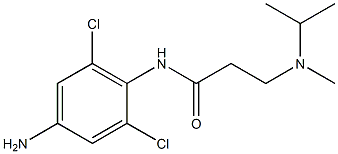 N-(4-amino-2,6-dichlorophenyl)-3-[methyl(propan-2-yl)amino]propanamide 结构式