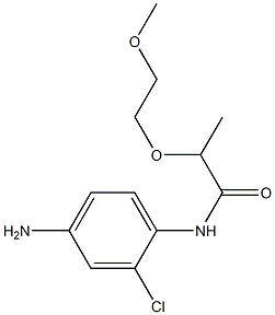 N-(4-amino-2-chlorophenyl)-2-(2-methoxyethoxy)propanamide 结构式