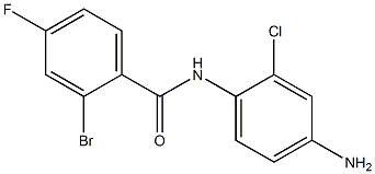 N-(4-amino-2-chlorophenyl)-2-bromo-4-fluorobenzamide 结构式