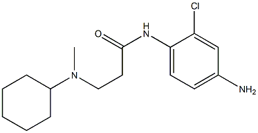 N-(4-amino-2-chlorophenyl)-3-[cyclohexyl(methyl)amino]propanamide 结构式