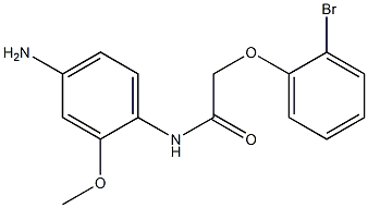 N-(4-amino-2-methoxyphenyl)-2-(2-bromophenoxy)acetamide 结构式