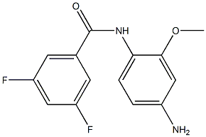 N-(4-amino-2-methoxyphenyl)-3,5-difluorobenzamide 结构式