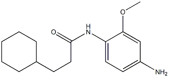 N-(4-amino-2-methoxyphenyl)-3-cyclohexylpropanamide 结构式
