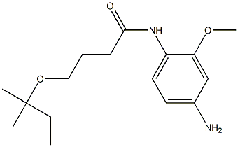 N-(4-amino-2-methoxyphenyl)-4-[(2-methylbutan-2-yl)oxy]butanamide 结构式