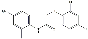 N-(4-amino-2-methylphenyl)-2-(2-bromo-4-fluorophenoxy)acetamide 结构式