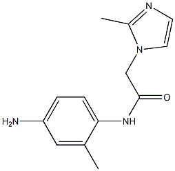 N-(4-amino-2-methylphenyl)-2-(2-methyl-1H-imidazol-1-yl)acetamide 结构式