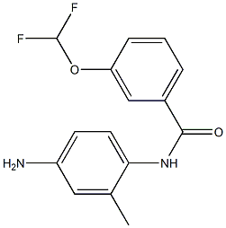 N-(4-amino-2-methylphenyl)-3-(difluoromethoxy)benzamide 结构式